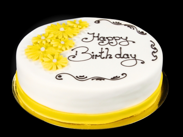 Foto Torte Festtag Blumen-Dekor