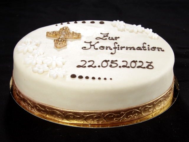 Foto Torte Kommunion-Firmung Rund