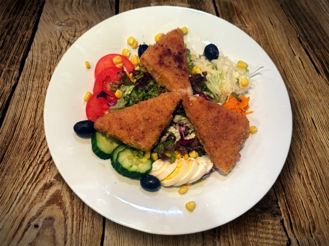 Foto Salat Gebackener Raclettekäse