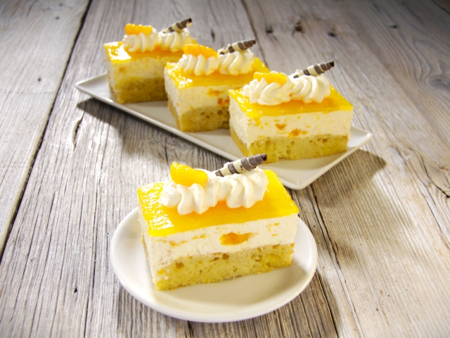 Foto Käsesahne-Mandarine Schnitte