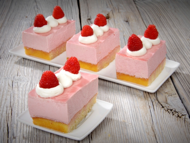 Foto Joghurtsahne Himbeer Schnitte