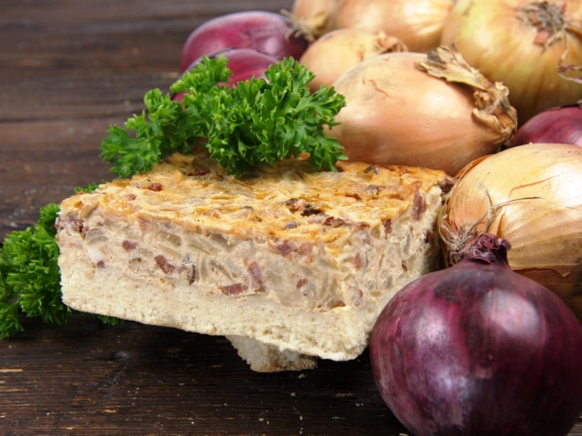 Foto Zwiebelkuchen Schnitte