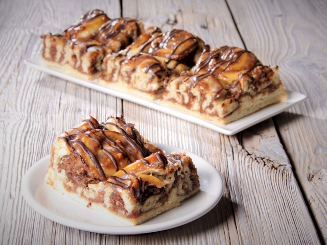 Foto Schneckenkuchen Nuss Schnitte