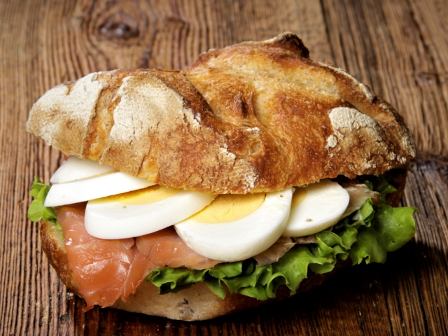 Foto Belag Lachs geräuchert