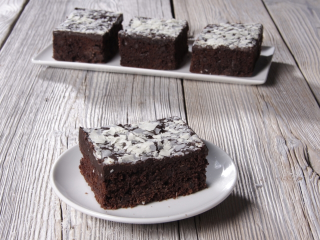 Foto Schoko-Schok-Kuchen Schnitte