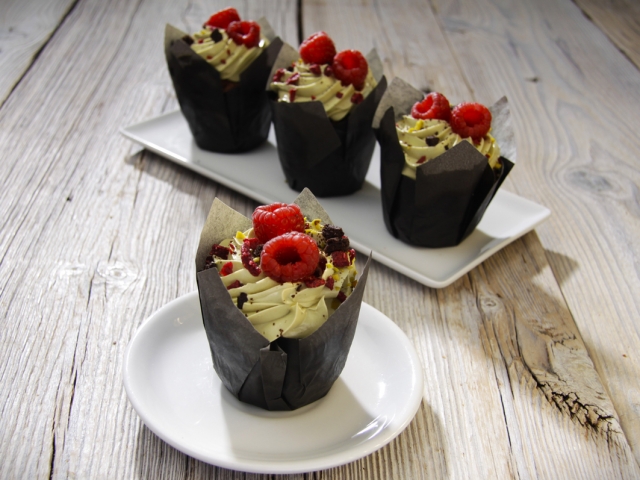 Foto Cupcake Himbeer-Pistazie