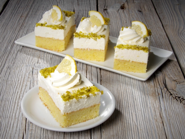 Foto Joghurtsahne Zitrone Schnitte